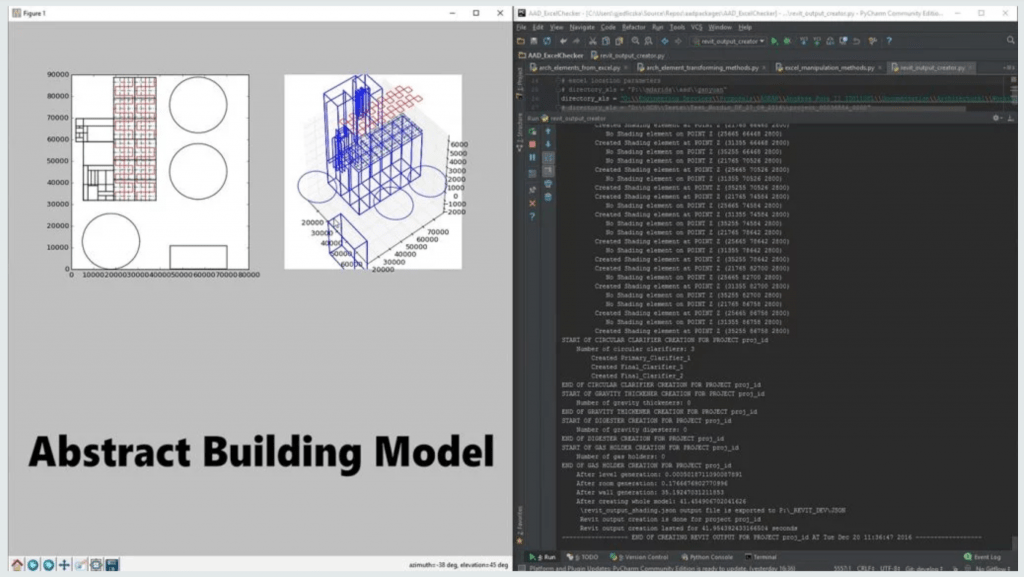 automatically generated Building Information Model (BIM) via a generative design engineering SaaS platform
