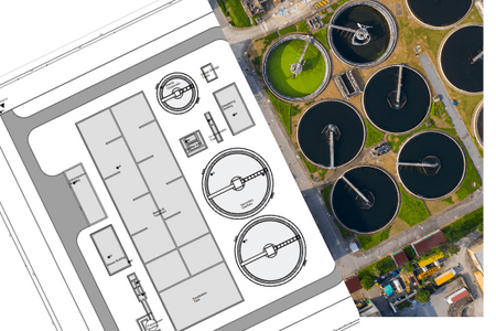 Designing a WWTP - blueprints and automated design